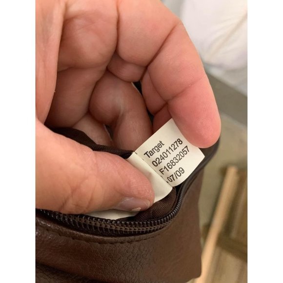 Target Shoulder Bag Brown Faux Leather - Picture 4 of 4